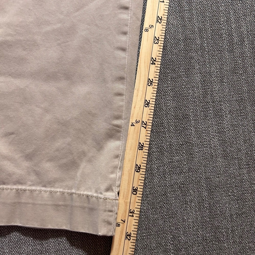 VTG Y2K Polo Ralph Lauren Preston Pant Mens 34/32 Khaki Tan Cotton Straight - Picture 5 of 9